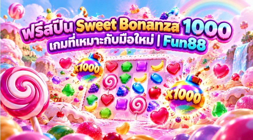 ฟรีสปิน Sweet Bonanza 1000 เกมที่เหมาะกับมือใหม่ | Fun88